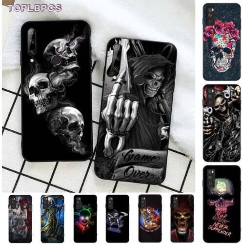 TOPLBPCS Grim Reaper Skull Skeleton Customer Phone Case for Huawei Honor 8 x 9 10 20 V 30 pro 10 20 lite view 7A 9lite PLAY case
