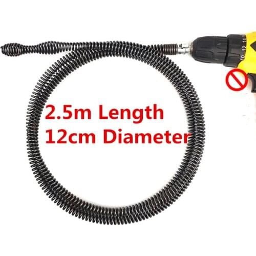 Electric Operated Extended Pipe Dredging Pipe Wire Spring Through Sewer Kitchen Blockage Dredge Clearning Extension spring