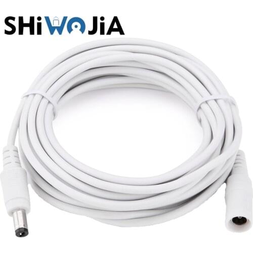 Solar Camera 5M DC12V Power Extension Cable 2.1*5.5mm Sloar Panels Connector DC Power Cord for CCTV Security Camera LED Strip