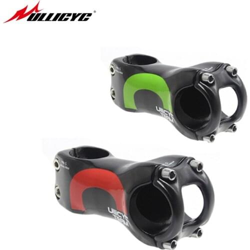 Ullicyc Bicycle 6/17degree UD Gloss Paint Full Carbon Riser Mountain /Road Bike Stem Red/Green Colors Sticker Sign Bike Parts
