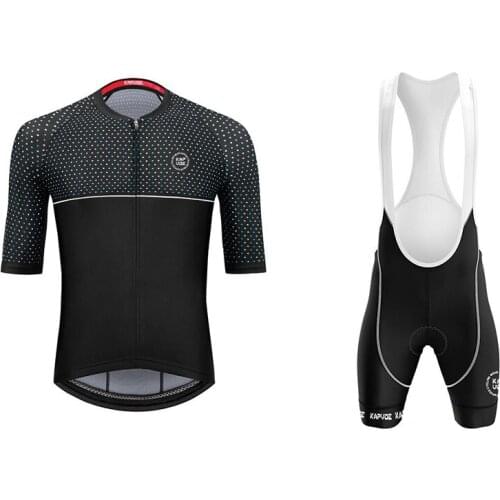KAPVOE Pro Bicycle Cycling Jersey Set Cycling Jersey Gel Pad Mountain Bike Cycling Suit Quick Dry MTB Road Bike Cycling Bib Set