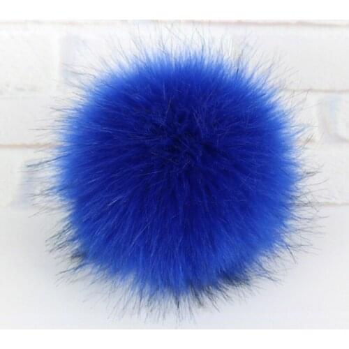 Big Size 12cm Pompon Balls Imitation Fox Fur Pompoms For DIY Knitted Hats Hair Clothing Bag Scarves Handmake Accessories