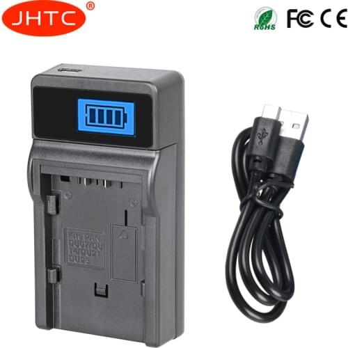 JHTC Battery Charger CGA-DU07 DU14 DU21 DU23 For PANASONIC CGR-DU06 DU07 NV-GS10 GS100K GS17E PV-GS65 Liion Battery VW VBD070