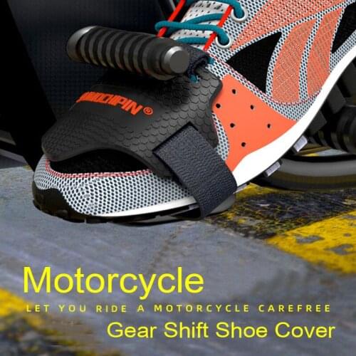 1PCS Motorcycle Shoes Protective Covers Black Silica Gel Motorbike Motocross Gear Shifter Shoe Boots Protector Auto Accessories