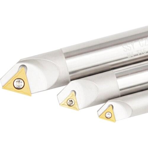 1pc SSP C12 C16 C20 110mm 130mm CNC chamfering cutter bar Rounding chamfering cutter Straight handle scraping cutterbar