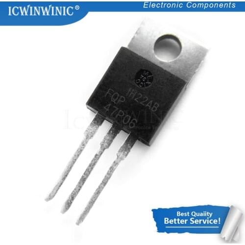 10piece FQP47P06 47P06 TO220 TO-220 In Stock