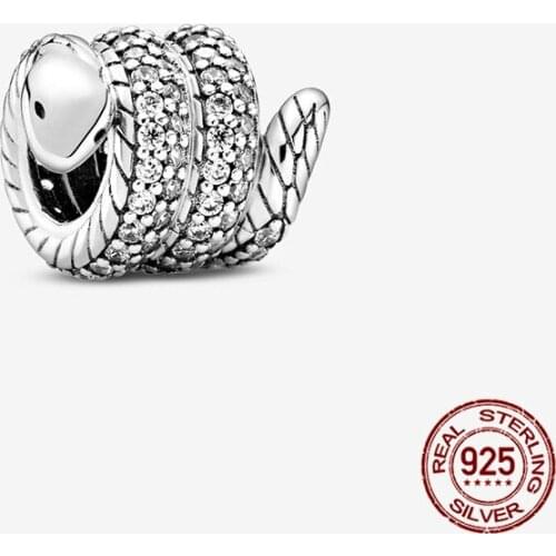 100% Real 925 Sterling Silver Flashing Snake Fit Original 3mm Bracelet&Bangle For Women Birthday Fashion Jewelry Gift