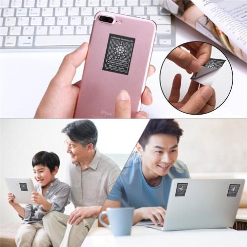 500pcs Anti Radiation Stickers Advance Technology Chip Shield Keep Health Factory Price 50pcs in an opp bag DHL Shipping Fee