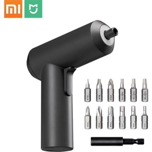 XIAOMI Mijia Cordless Rechargeable Screwdriver 3.6V 2000mAh Li-ion 5N.m Electric Screwdriver With 12Pcs S2 Screw Bits For home