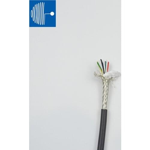 Black colorTRVVP shielded 4/6/9/10 cores 0.15MM flexible control drag chain cable Resistance to bending For signal transmission