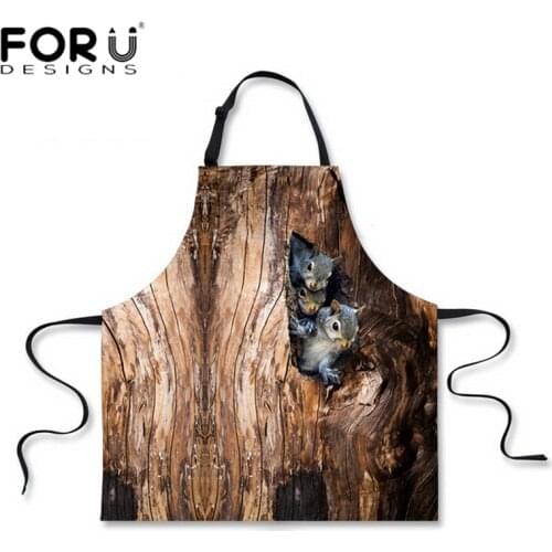 FORUDESIGNS Aprons With Print For The Kitchen