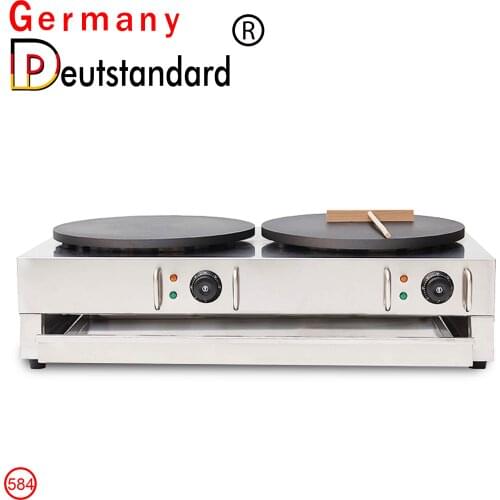 Germany Deutstandard commercial gas mini pancake machine with double pan