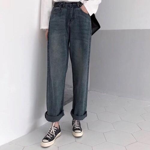 KK LUFAINA Women's Straight Jeans