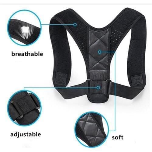 YOSYO Brace Support Belt Adjustable Back Posture Corrector Clavicle Spine Back Shoulder Lumbar Posture Correction