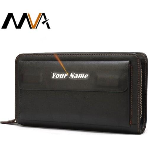 Clutch male men wallets leather brand man long wallet genuine leather mens clutch bags zipper wallet man billetera hombre 8869