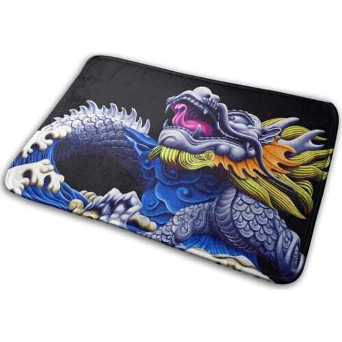 Spearlife Dragon Mat Rug Carpet Anti-Slip Bedroom Entrance Door Mat Dragon Fantasy Creature