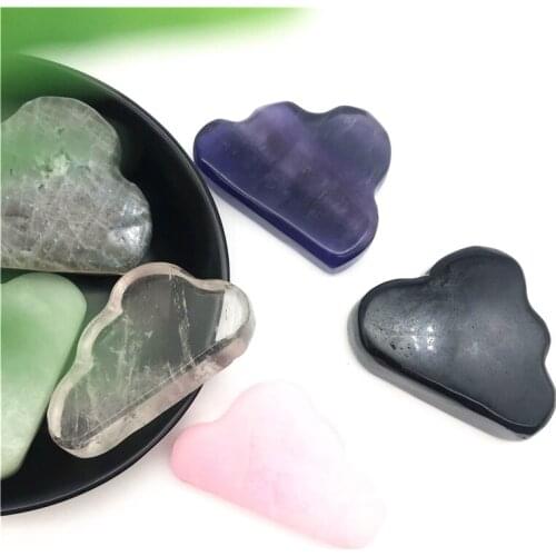 Beautiful Natural Crystal Quartz Cloud Shape Stone Healing Crystal Feng Shui Crystal Carved Cloud Natural Stones and Crystals