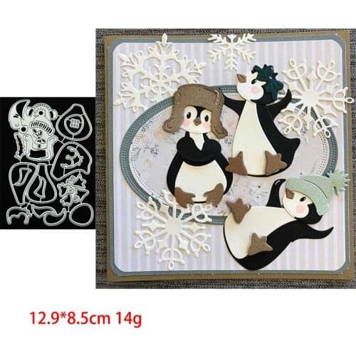Penguin Jigsaw Metal Cutting Dies Stencils for DIY Scrapbooking Photo Album Decorative Embossing Paper Cards 2020 New Craft