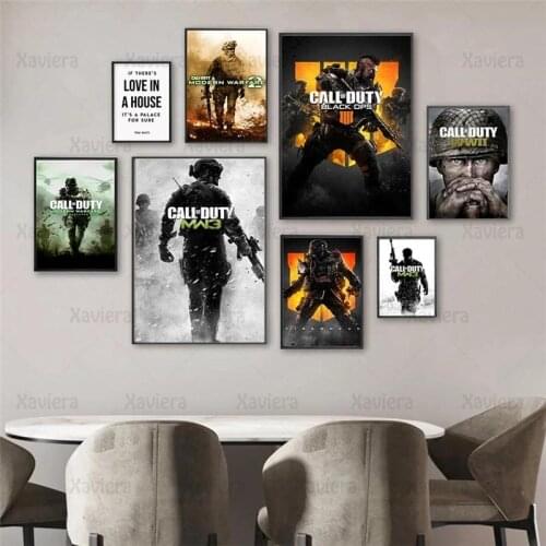 Call of Duty War Game Wall Art Modern Posters and Prints Canvas Painting Boy Bedroom Living Room Mural Home Decoration Unframed