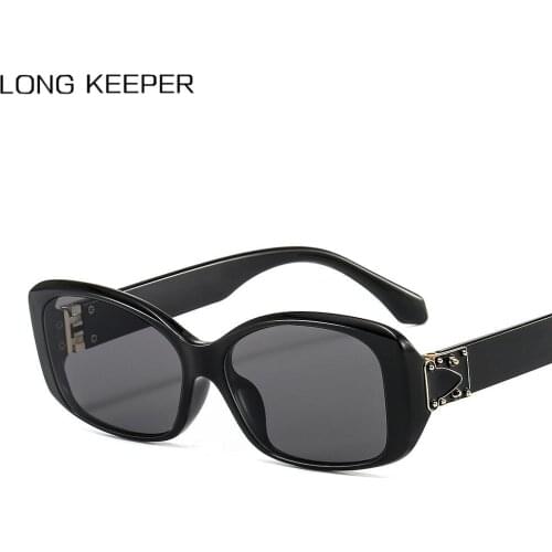 LongKeeper Oval Sunglasses Women Luxury Brand Designer Personlity Sun Glasses Men Vintage Punk Glasses UV400 Oculos de sol