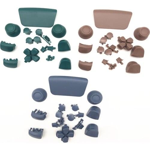 Full Set Plastic Custom ABXY Dpad Trigger Buttons Cross Key R1L1 Kits Touch Pad Repair Parts For PS5 Playstation 5 Controller