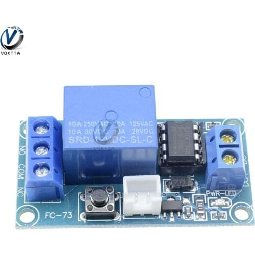 Relay 12V 1 Channel Latching Relay Module Bistable Switch MCU Control Timer Delay Relay Control Module