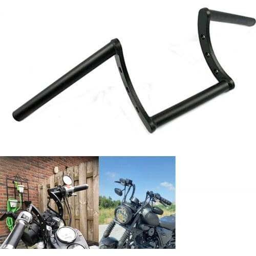 Handle Bar Motorcycle 1" 25mm Zero Drag Bar Handlebar For Harley Sportster XL883 XL1200 1340 Buell Dyna Bobber Softail All Years