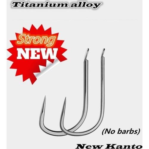 Japan Titanium Alloy Fishhooks Barbless Bagged 50pcs 100pcs 200pcs 500pcs Fishing Hooks Carp Accessories Pesca Tools Sea Needles