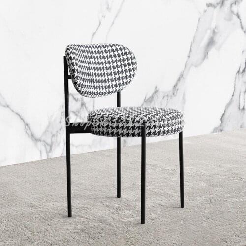 Modern Simple Family Dining Chair Ins Net Red Makeup Chair Milk Tea Sho