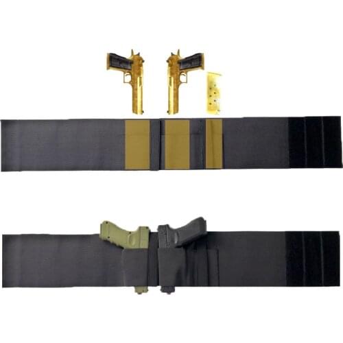 Tactical Holster Belt Concealed Belly Hand Gun Waist Band Pistol Holder Magazine Bag Military Army Invisible Handgun Waistband