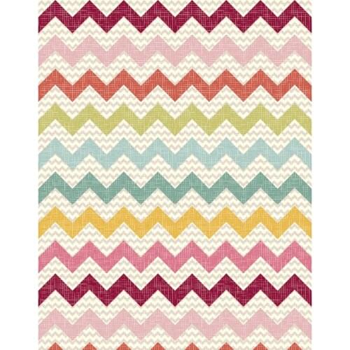 TR Pink and Blue Colorful Chevron Art Fabric Photography Backdrops Newborns Baby Color Chevron Wave Photo Studio Backgrounds