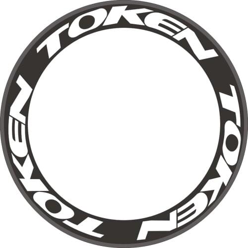 Carbon Bike Rim Wheel Stickers Decals For TOKEN Road Bike Replacemant Safe Protector Waterproof Reflective 2 WHEELS 700C