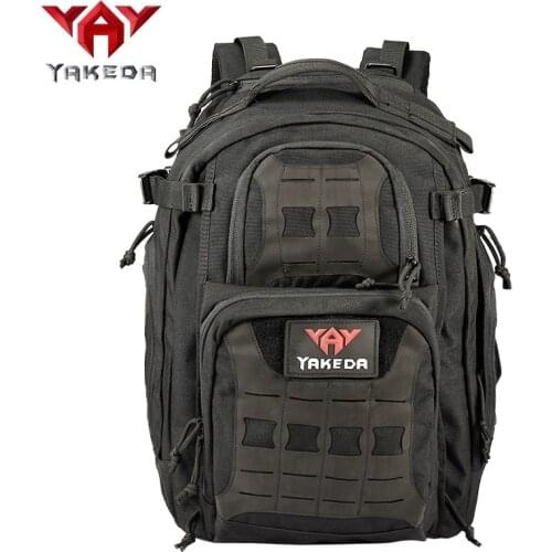 YAKEDA Camouflage Backpack Men Large Capacity Army Military Tactical Bag Outdoor Travel Rucksack Bag Hiking Camping Rucksack