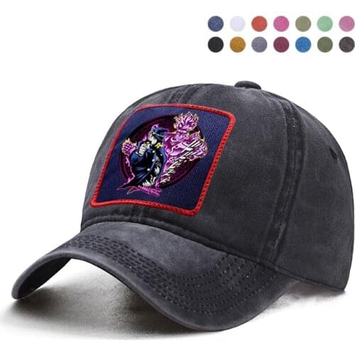 Japan Anime JoJos Bizarre Adventure Baseball Cap Dad Solid Trucker Snapback Bone Casquette Hat Woman Ponytail Berets Cap Gorras