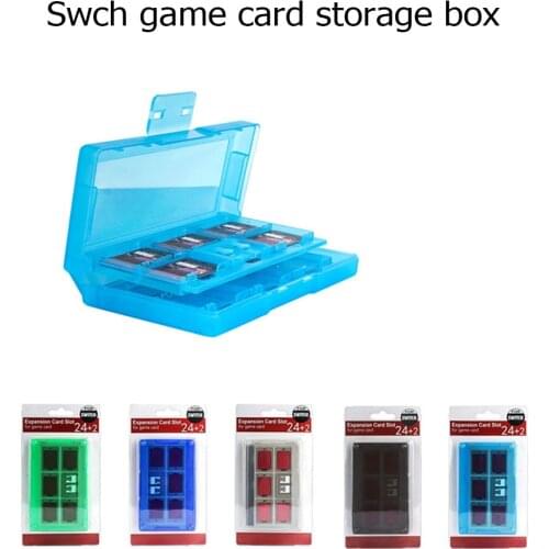 24+2 in 1 Game Cards Case Holder for Nintend Switch NS Cards Storage Protector Shockproof Hard Shell Box Cartridge Organizer