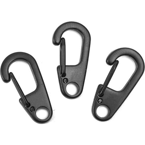 3PCS EDC Alloy Carabiner Camp Snap Clip Hook Keychain Gadget Outdoor Hiking Climbing Tool Mini Keyring Creative Accessories J075
