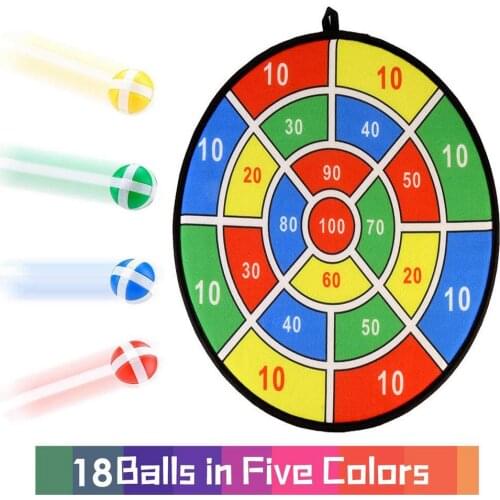 36CM Childrens Dart Target With 16Pcs Sticky Ball Cloth Kids Target Toy Double-sided Dart Game Christmas Gifts For Children