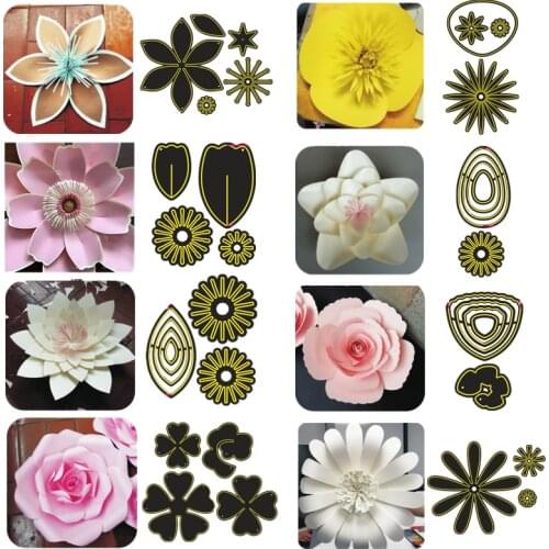 3D Various Flowers Metal Cutting Dies for Scrapbooking DIY Album Paper Card Making Decoration Stencil New 2019