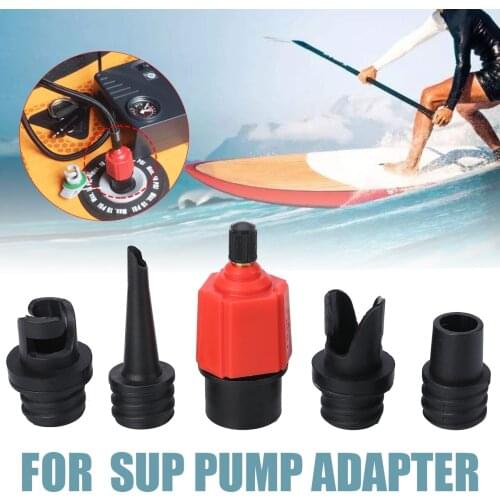 4pcs Nozzles Sup Pump Adapter Portable Inflatable Boat Air Valve Adaptor Paddle Board Rowing Boats Surfing Accessories