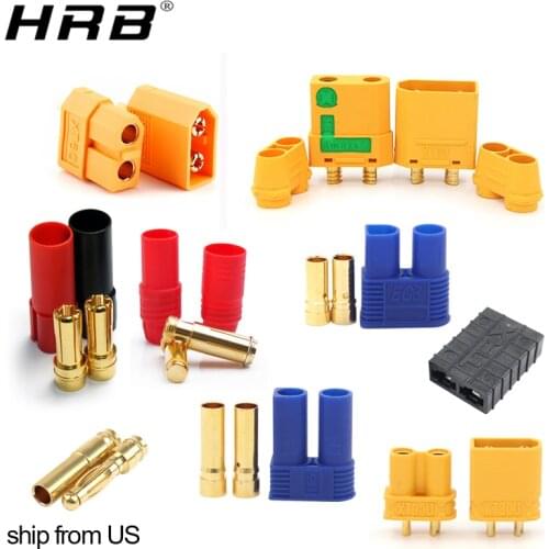 5PCS Amass AS150 XT150 XT90H XT90 XT90-S Anti Spark XT60 XT60H XT60U XT30U XT30 Connector Male Female Plug RC Lipo Battery Parts
