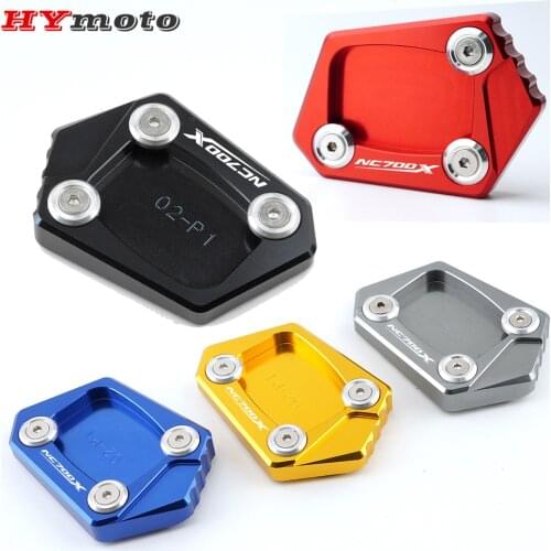 Motorcycle CNC Accessories Kickstand Foot Side Stand Enlarge Extension Pad Support Plate For Honda NC700X NC700 S/X 2012 - 2015