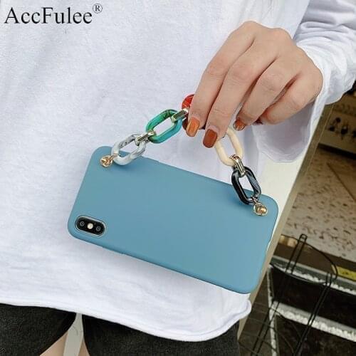ColorFul Marble Bracelet Chain Case With Bracelet for Xiaomi Redmi 10X 9T 9A 9C 8A 8 7A 7 6A 6 5A 4A 4X S2 Y2 Y3 Soft TPU Cover