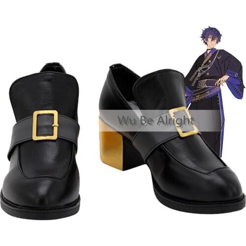 Ensemble Stars Tomoe Hiyori Anime Cosplay Black Shoes Boots Halloween Costume Carnival Party Accessories Custom Made For Unisex
