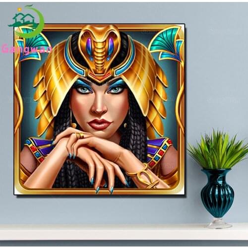 DIY photo custom diamond mosaic Cleopatra portrait diamond embroidery beauty painting full drill Queen of egypt pattern decor