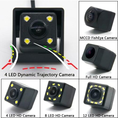 HD Dynamic Trajectory Tracks Rear View Reverse Camera for Ssangyong New Actyon Korando 2014 Car Parking Backup Monitor Wireless