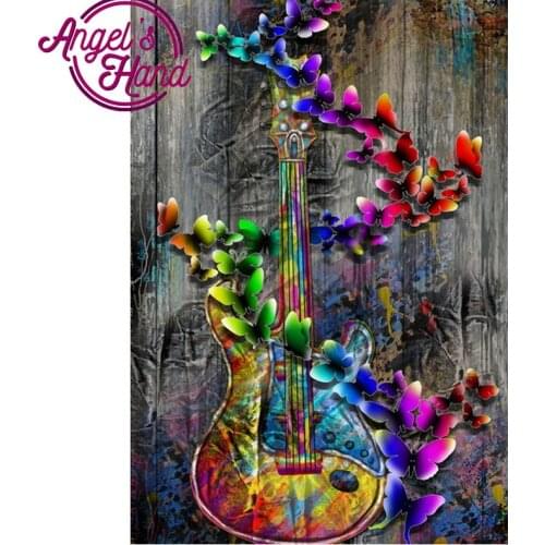 Hobby diamond embroidery bead butterfly guitar 5d diamond painting full diamond mosaic picture of rhinestones cross-stitch gift