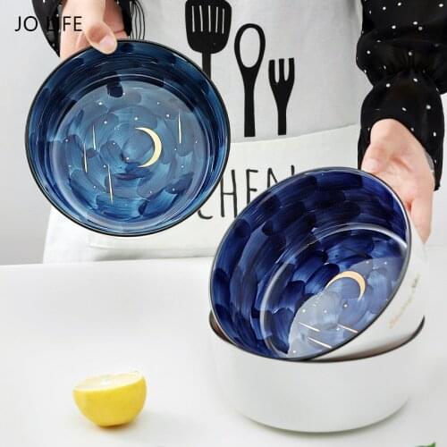 JO LIFE 7inch Home Dessert Star Bowl Kitchen Nordic Ins Creative Soup Breakfast Salad Starry Bowl