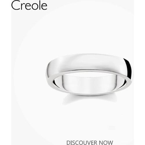 Band Ring Classic Design 925 Sterling Silver 2021 Fashion Brand New Fine Jewerly Eternal True Love Bijoux Gift for Women Men