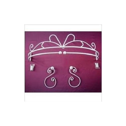 Wrought iron bed frame with 1piar hook,mantle mosquito net frame mantle curtain holder fashion princess iron rack
