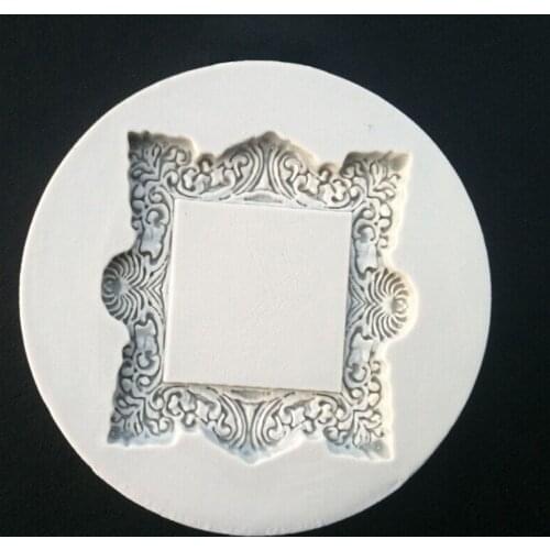 The Square Frame Silicone Sugarcraft Molds Fondant Cake Decorating Tools